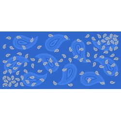 Mikrofaser Sporttuch Strandtuch "Paisley blau"